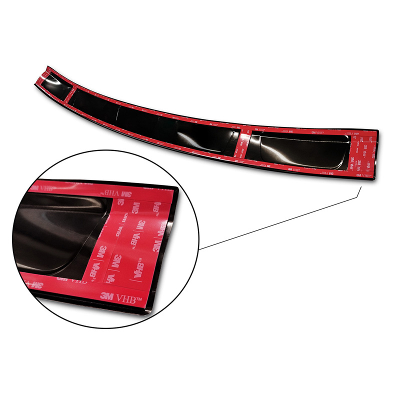 Zwart-Chroom RVS Achterbumperprotector  Ford Edge II FL 2018- 'Ribs'