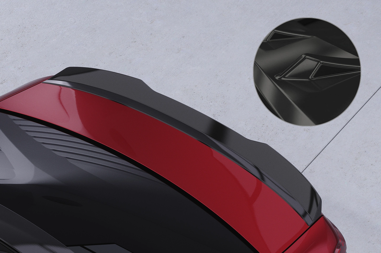 Achterspoiler BMW 5er / i5 g60 glans zwart