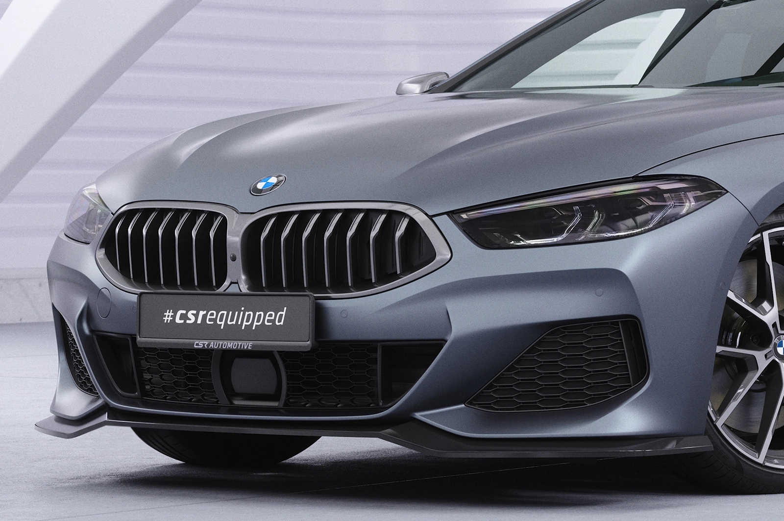 Voorspoiler BMW 8er G14, G15, G16 Glans Zwart (2019 - heden)