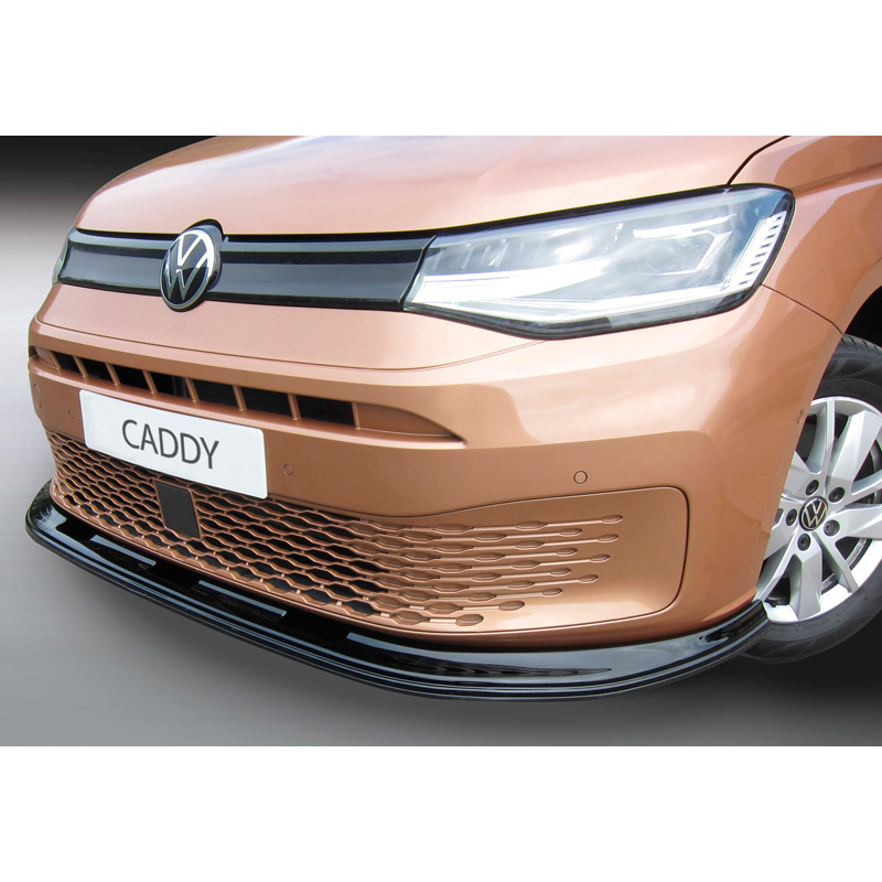 RGM Voorspoilerlip  Volkswagen Caddy V Box/MPV 2020- Glanzend Zwart