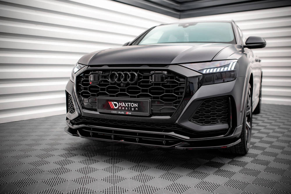 Voorspoiler V.2 Audi RSQ8 Maxton Glans Zwart