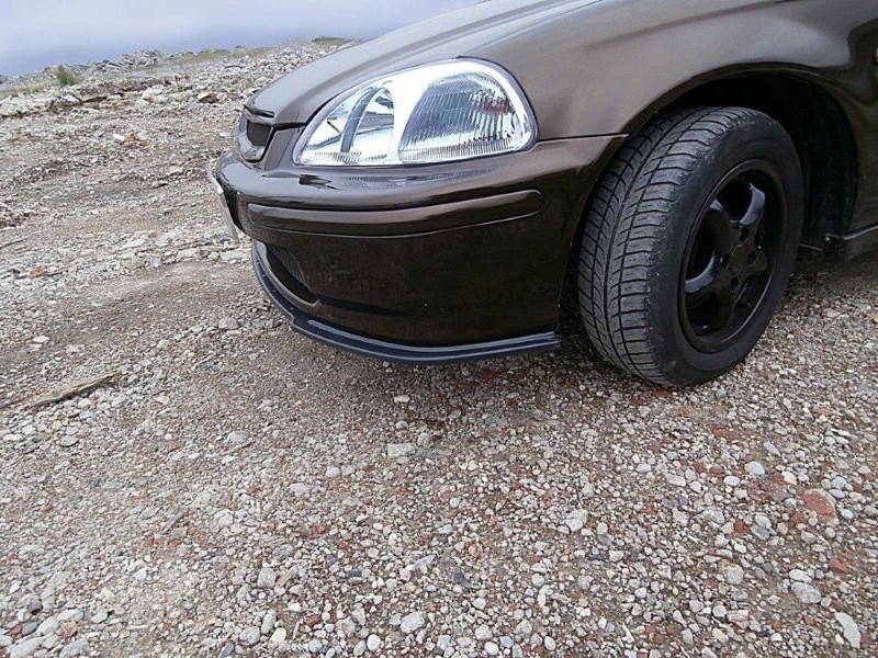 Voorspoiler Honda Civic MK6 EJ9 Glanzend Zwart