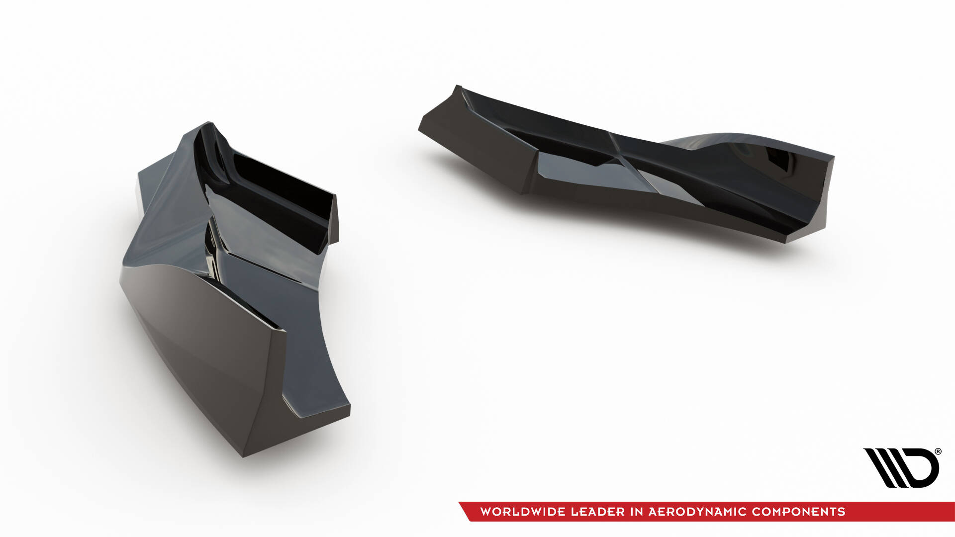 Achterzij Spoilers V.2 Audi S3 Sportback Facelift Maxton Glanzend zwart