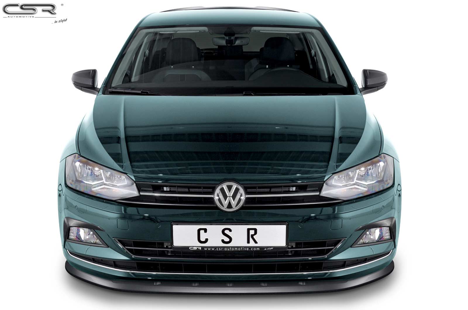 Voorspoiler VW Polo VI 2G (Typ AW) Glans Zwart – 09/2017–03/2021