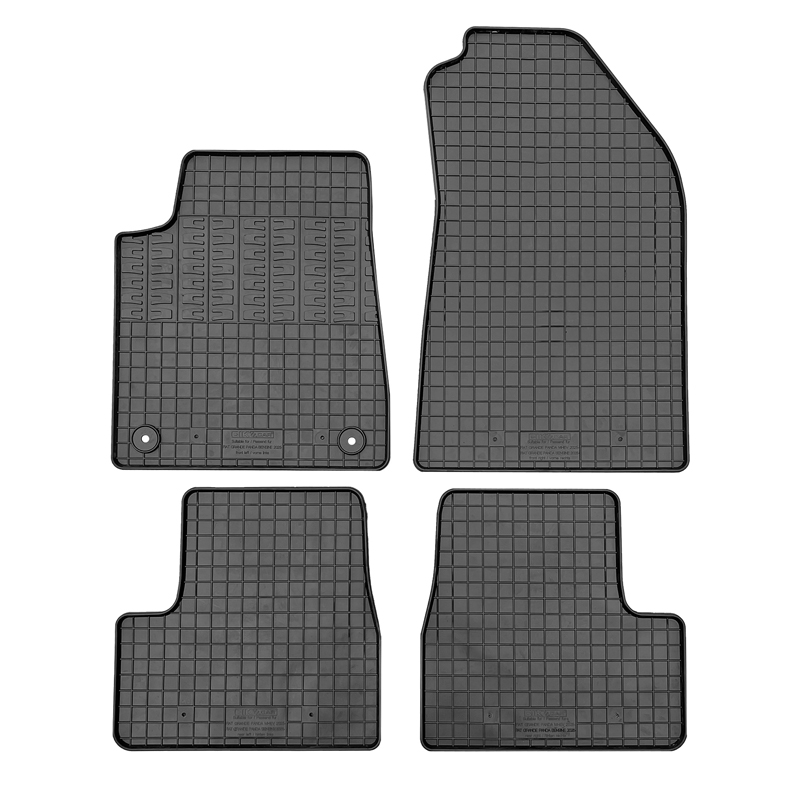 CIKCAR Rubber matten  Fiat Grande Panda (benzine) 2025- (4-delig + montagesysteem)