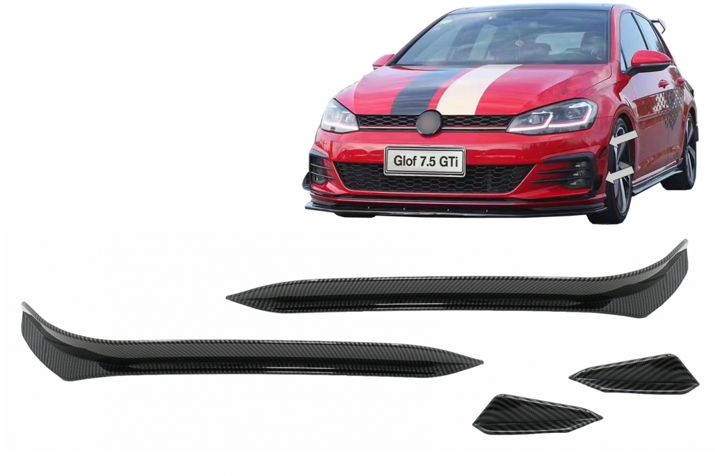 Canards VW Golf 7 GTI 17-20 Carbon Look