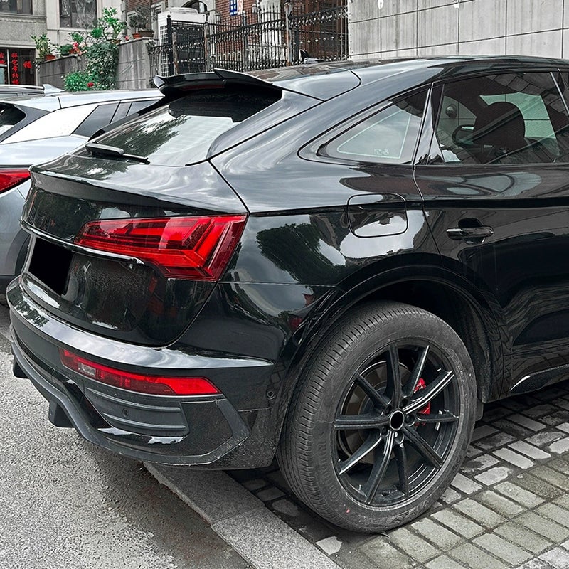 Dakspoiler (Spoiler Cap)  Audi Q5 (FYT) Sportback 2020-2025 (ABS Glanzend zwart)