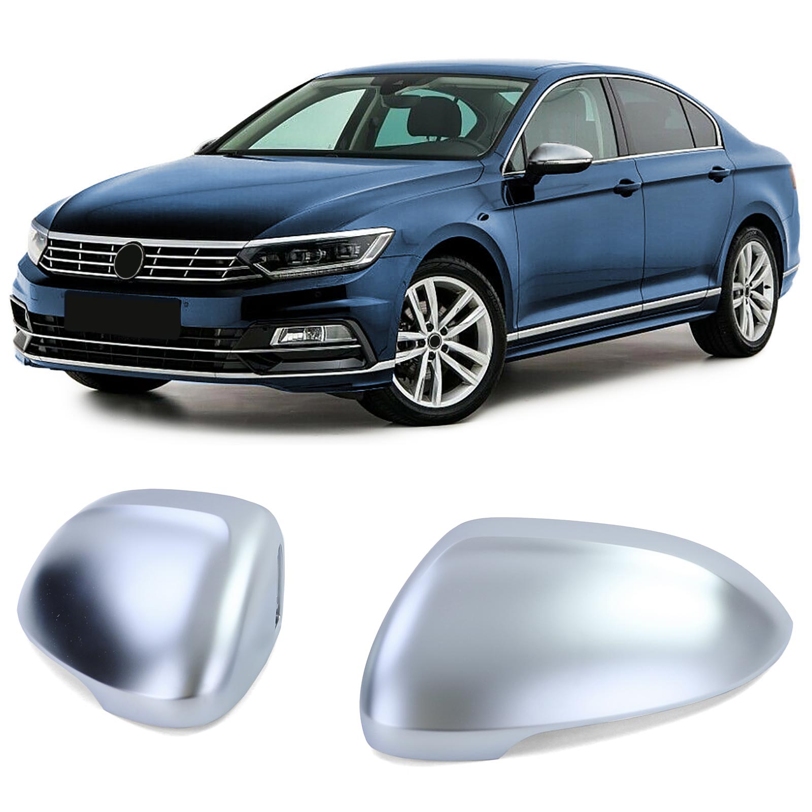 Spiegelkappen VW Passat Limo Variant B8 3G Mat Aluminium