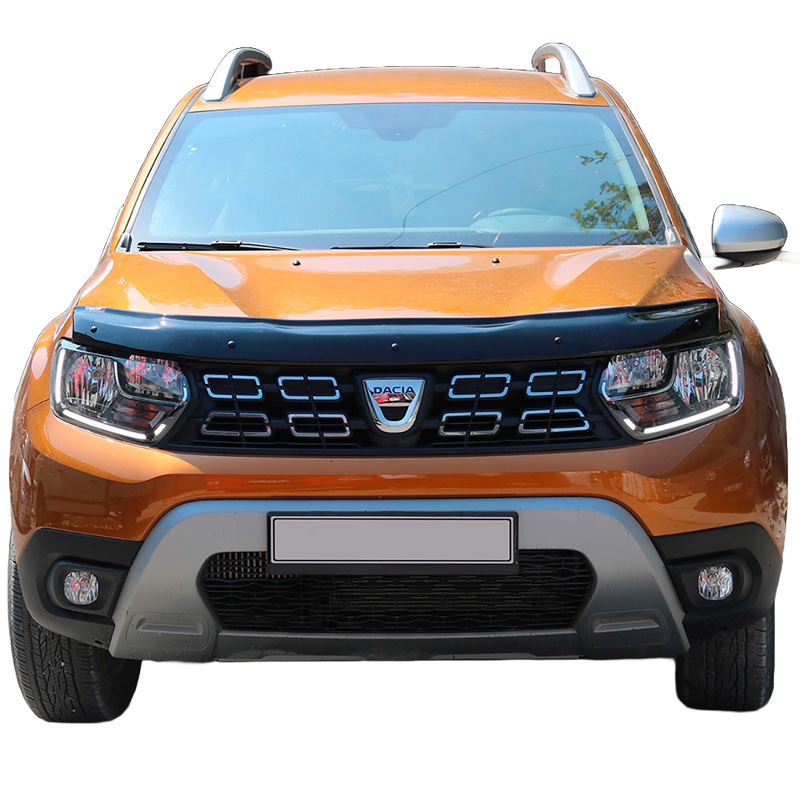 Motorkapbeschermer (steenslagcover)  Dacia Duster II 2018-2024 - Glanzend zwart