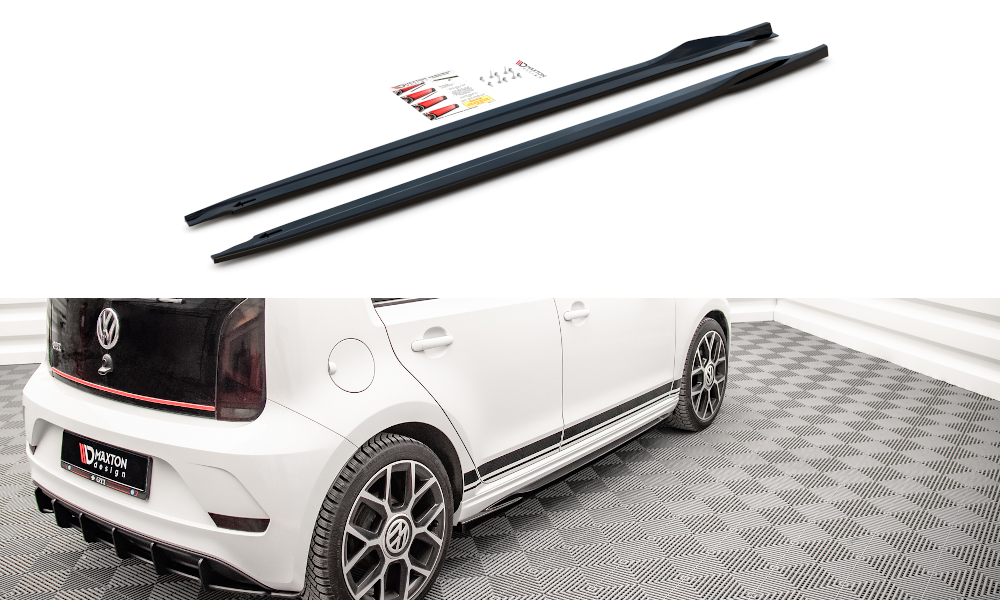 Zijskirts VW Up! GTI Maxton Glans Zwart