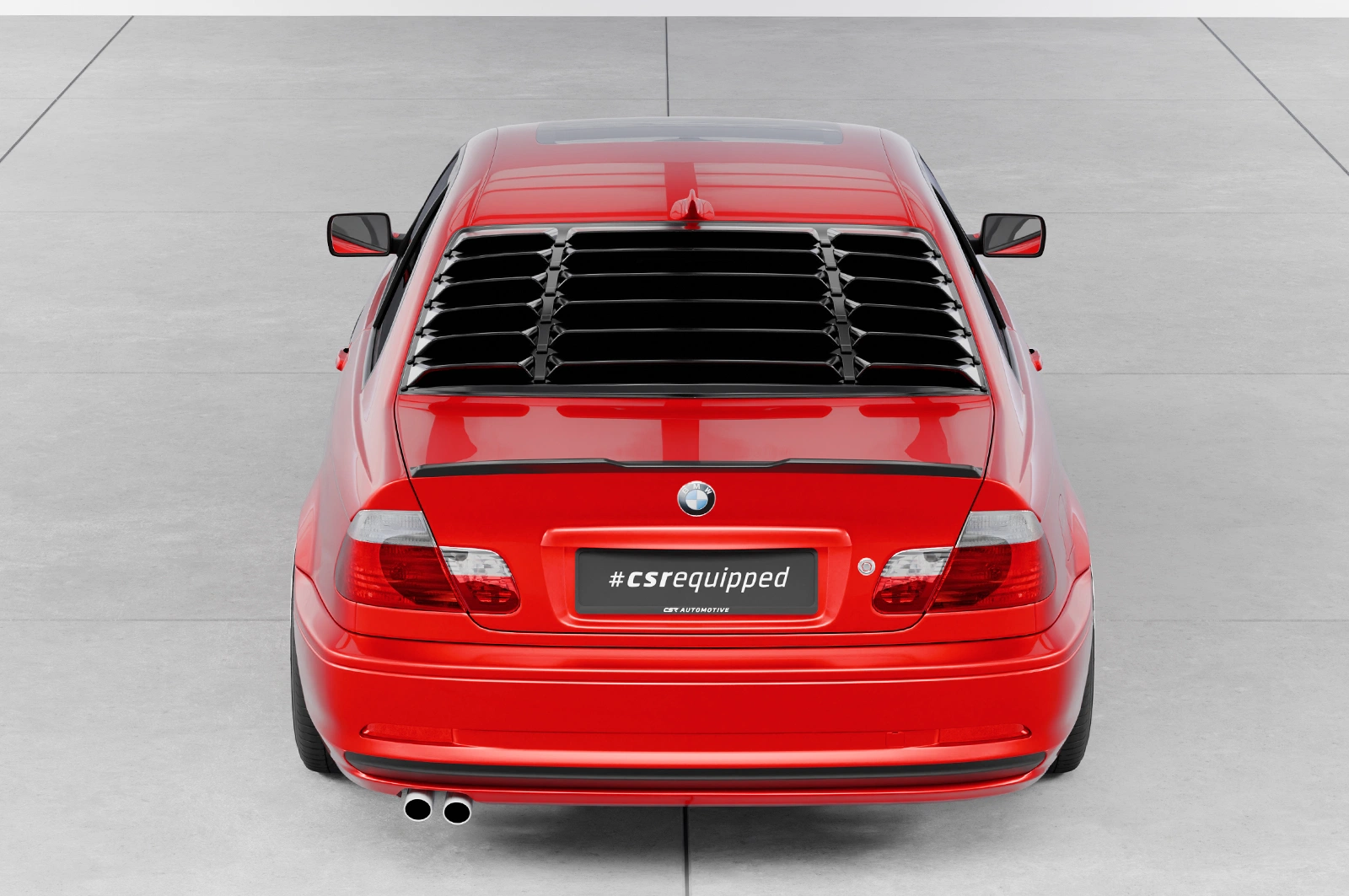 Achterspoiler BMW 3er E46 Coupe / Cabrio glans zwart