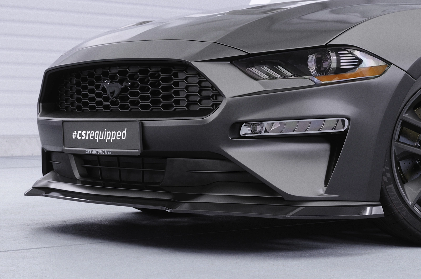 Voorspoiler Ford Mustang VI glans zwart – 08/2017–
