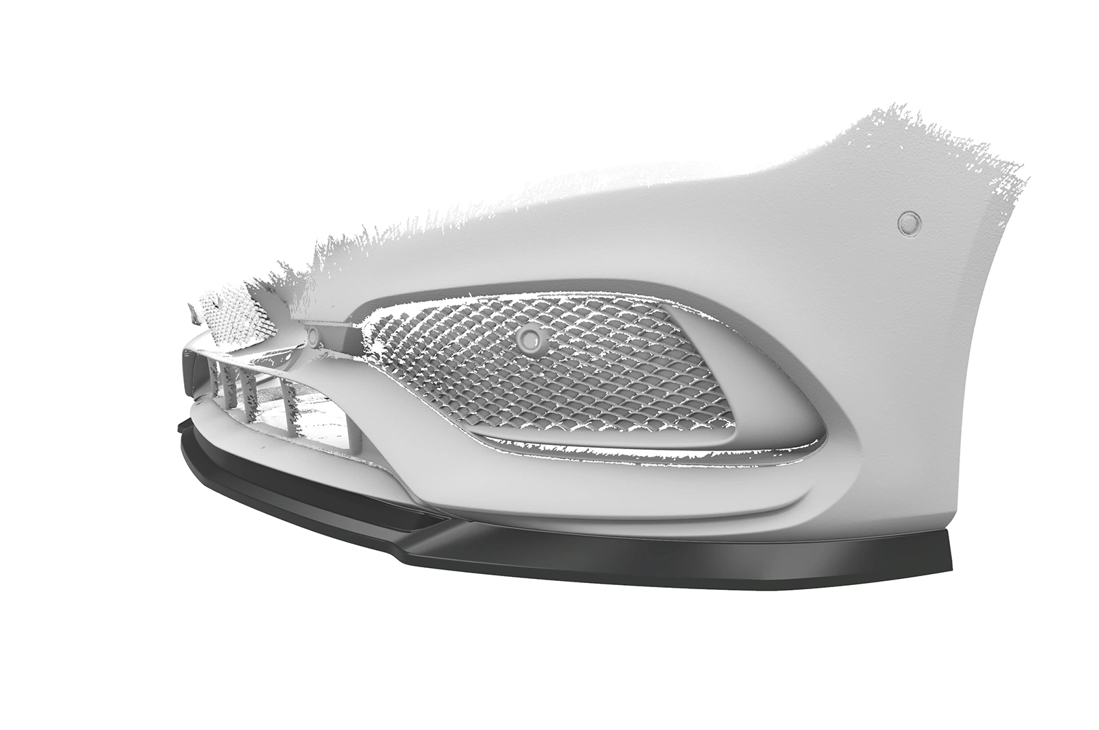 Voorspoiler Mercedes-Benz CLA 117 AMG-Line Glans Zwart (Facelift) – CSR Automotive