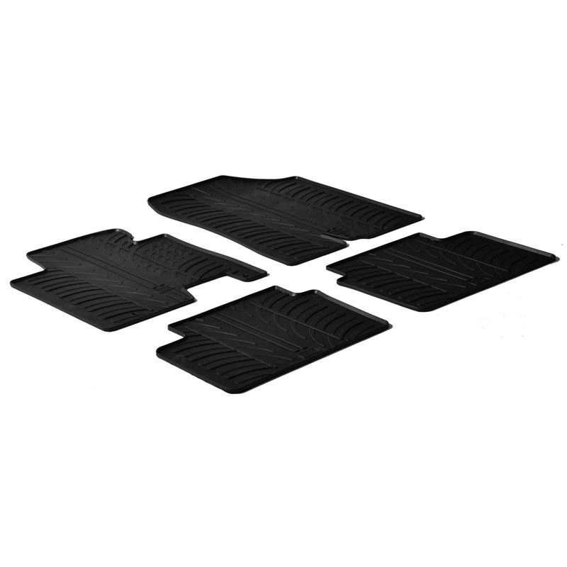 Rubbermatten  Hyundai i30 / Kia Cee'd 2012-2015 (T profiel 4-delig + montageclips)