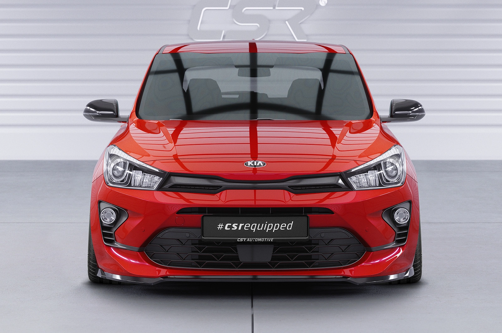 Voorspoiler Kia Rio 4 (YB) Facelift Glans Zwart van CSR Automotive (2020-)