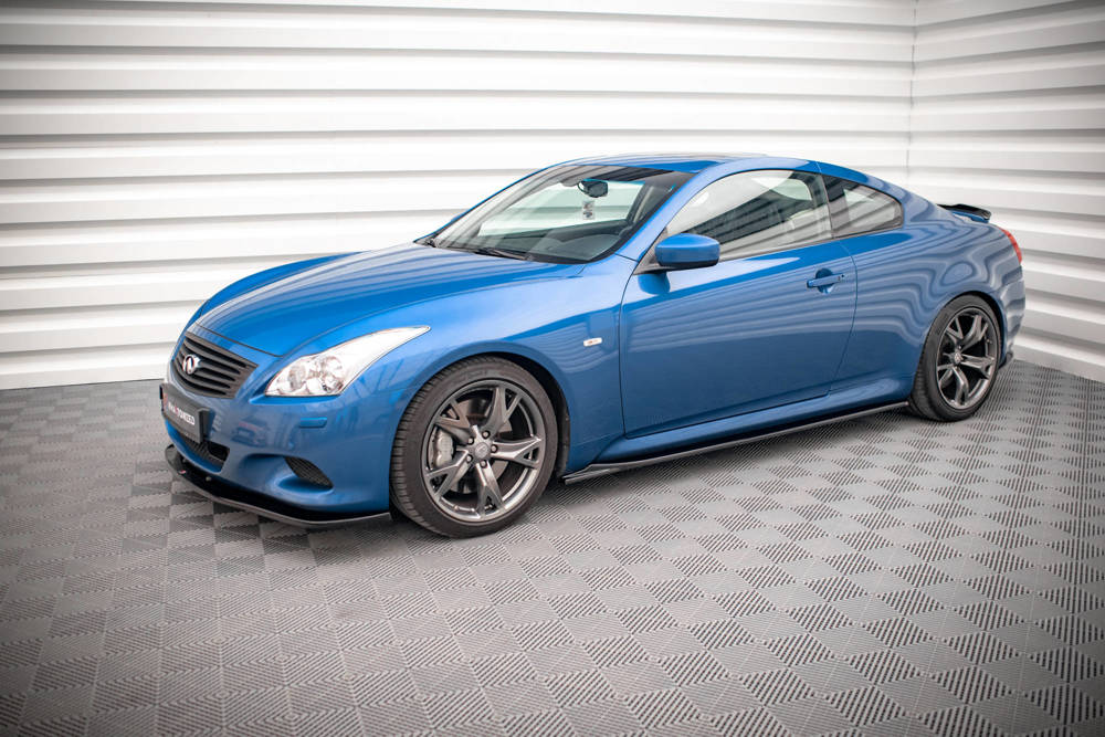 Zijskirts Infiniti G37 Coupe Maxton Glans Zwart