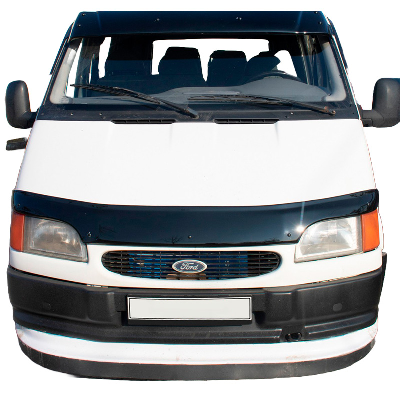 Motorkapbeschermer (steenslagcover)  Ford Transit MK5 1993-2002 - Glanzend zwart