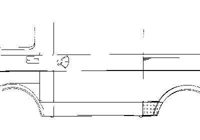 aansluitplaat, voor achterwiel, links VW LT, 1975-1996