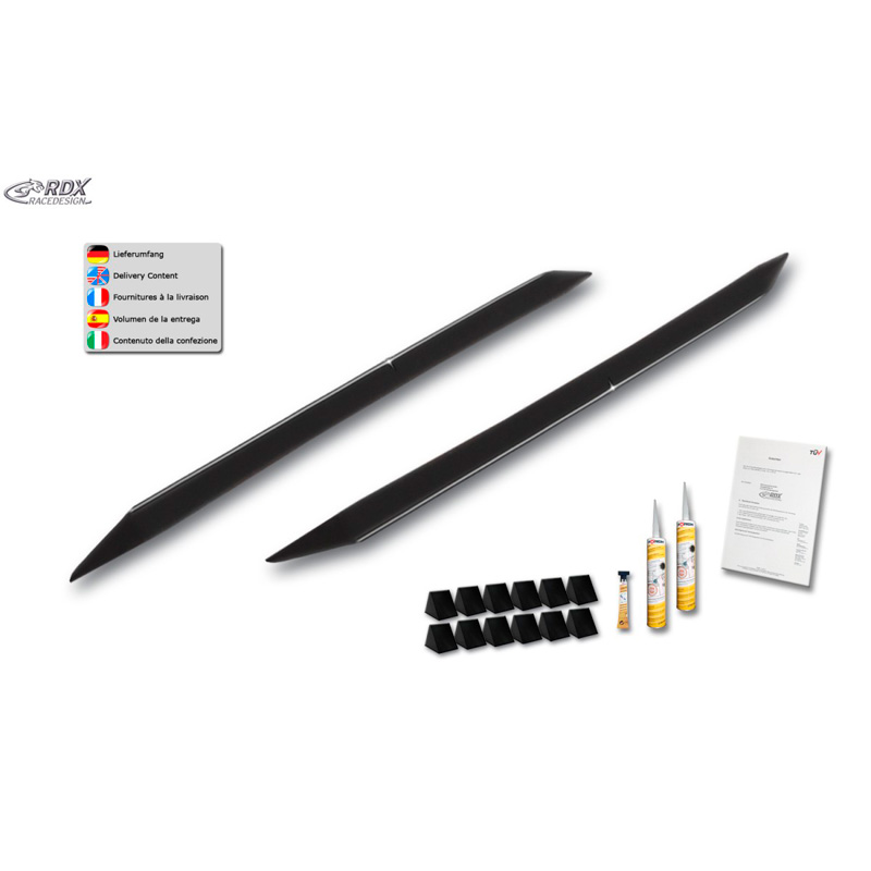 Sideskirts 'Slim'  Toyota GT86 & Subaru BRZ (ABS zwart glanzend)