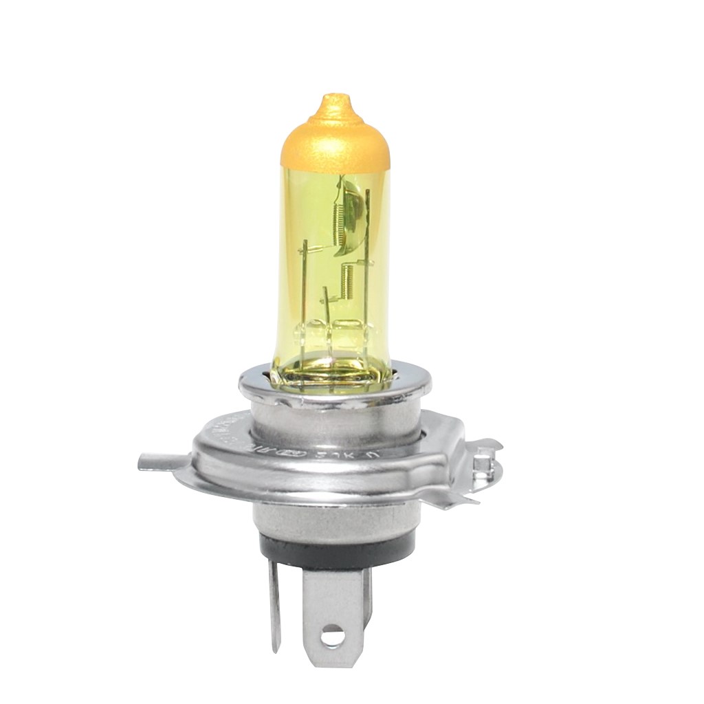 Geel Powertec Retro Yellow H4 12V DUO 3200K lampen