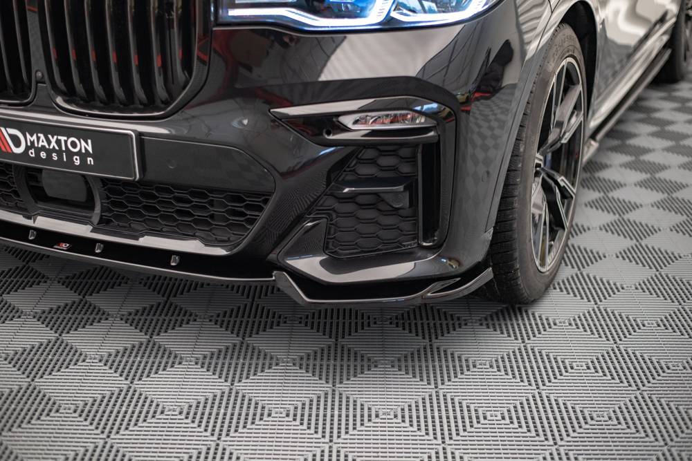 Voorspoiler V.2 BMW X7 G07 Maxton Glans Zwart