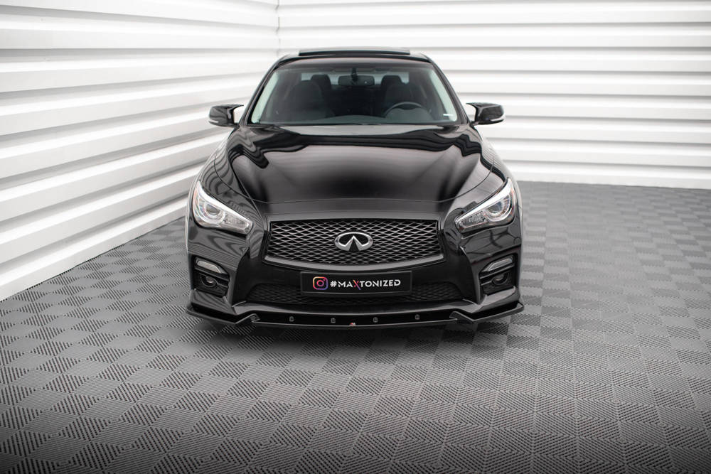 Voorspoiler V.2 Infiniti Q50 S Maxton Glans Zwart
