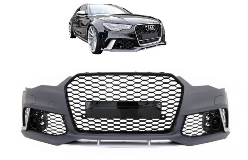 Voorbumper Audi A6 4G RS6 look Carbon compleet