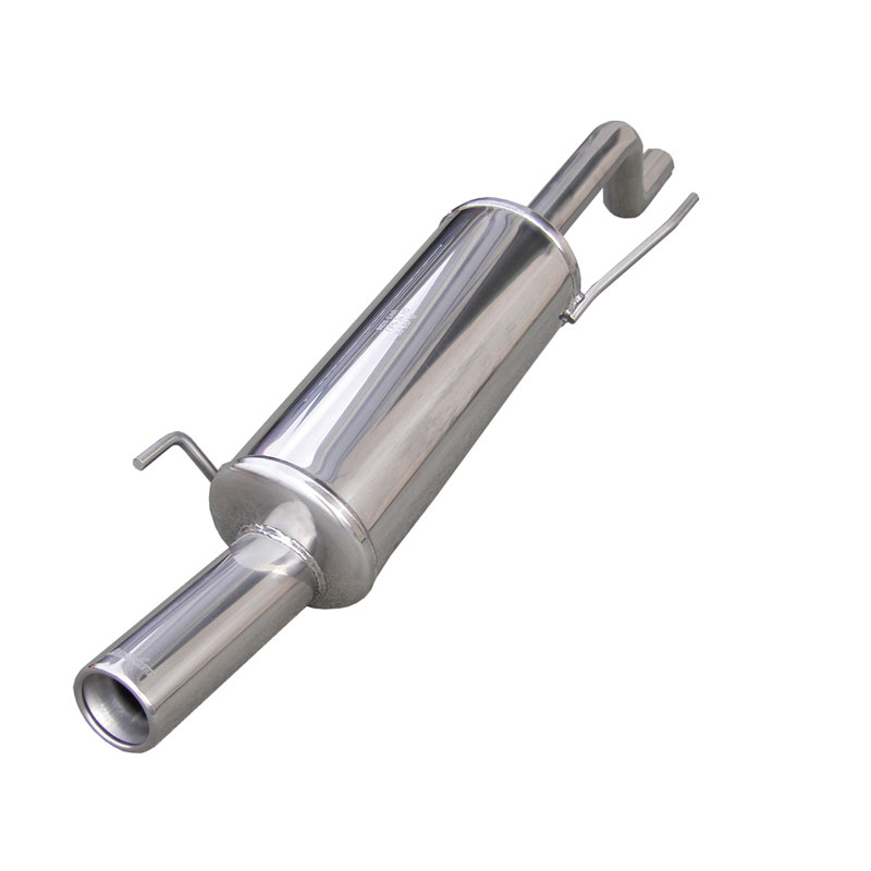 100% RVS Sportuitlaat  Fiat Grande Punto 1.4/1.4 16v 2005- 80mm