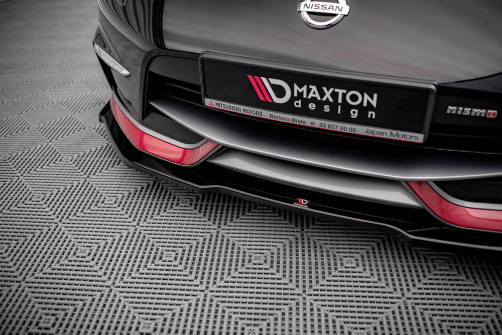 Voorspoiler V.1 Nissan Nismo 370Z Maxton Glans Zwart
