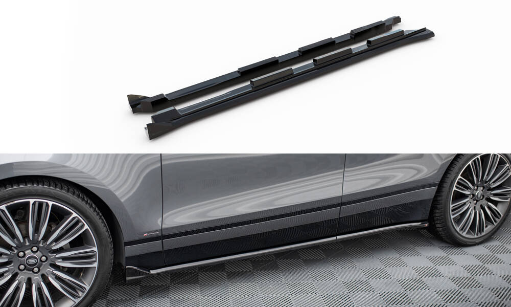 Zijskirts Land Rover Range Rover Velar R-Dynamic MK1 Glans Zwart