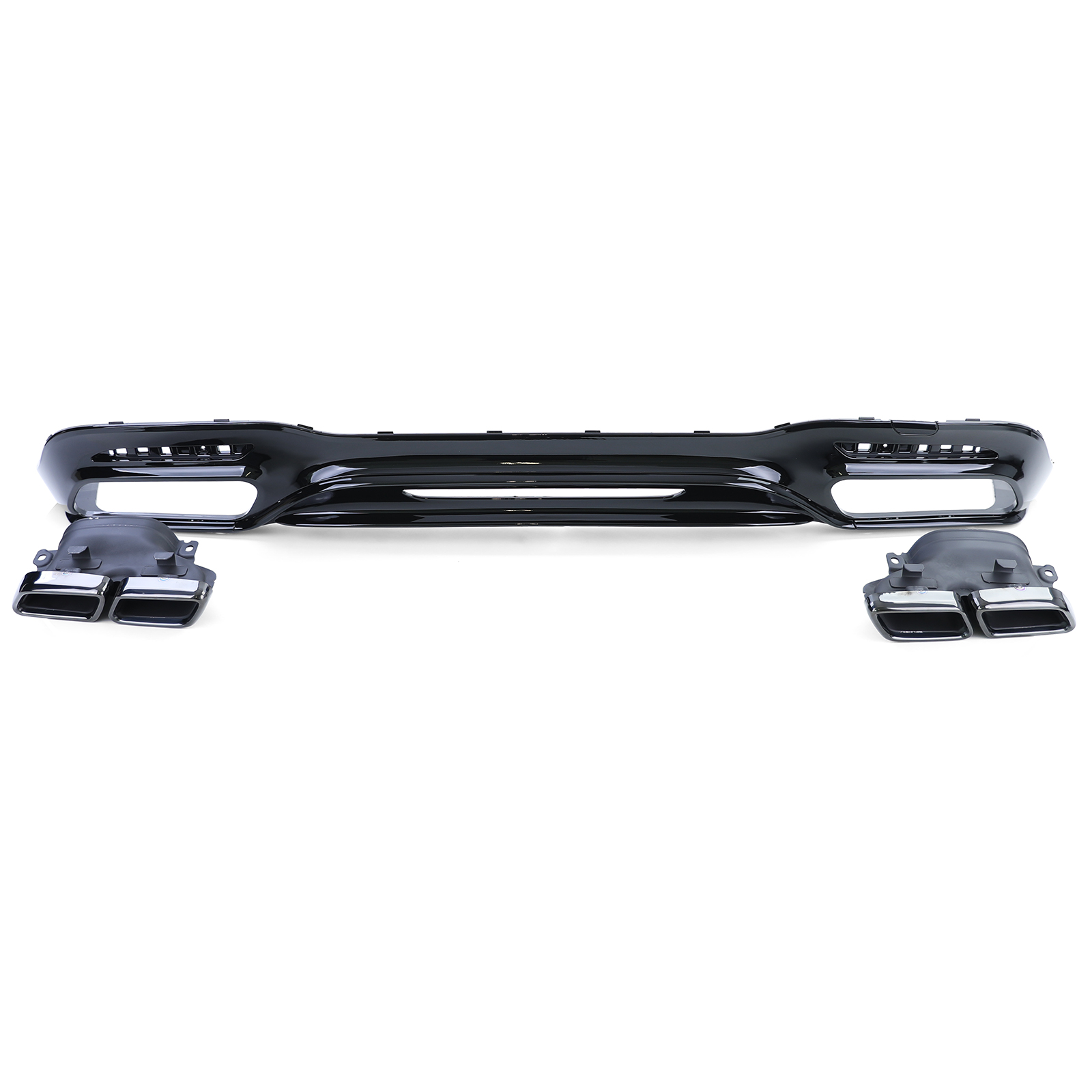 Diffuser AMG Look Mercedes S Klasse W222 FL 17-20 Zwart