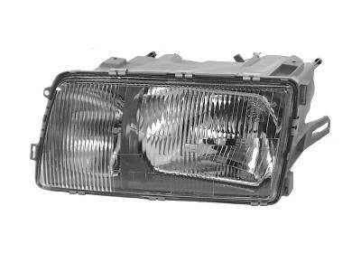 koplamp, H4+H3, links Mercedes S klasse, W126, 1980-1991