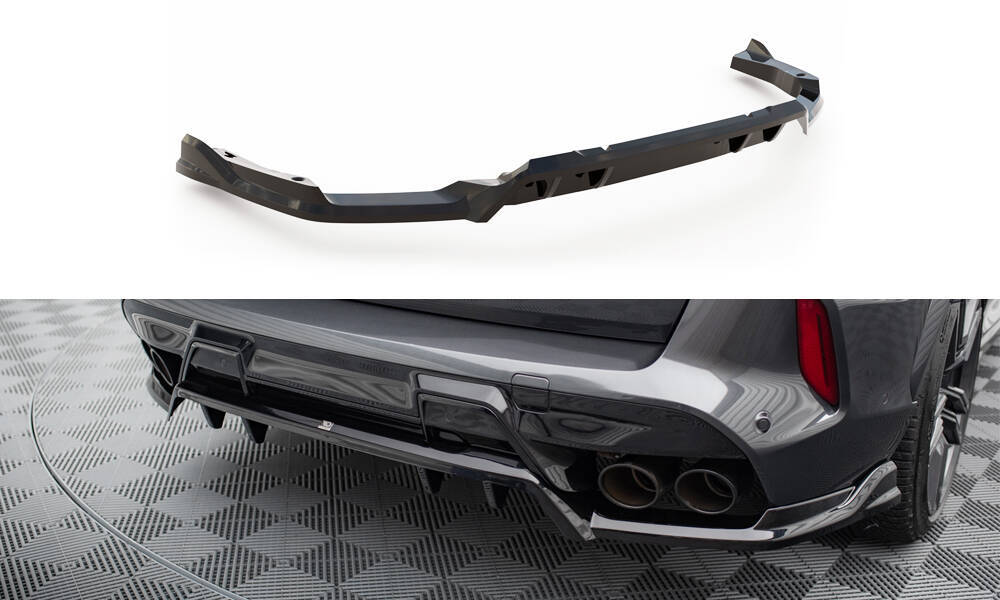 Diffusor BMW X5M F95 Facelift Maxton Glans Zwart