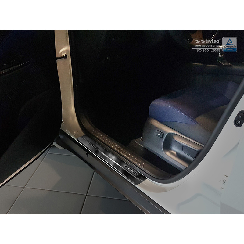 Zwart RVS Instaplijsten  Toyota C-HR 2016-2019 & FL 2019-2023 & RAV4 IV FL 2016-2018 & Lexus NX 2014-2021 - 'Exclusive' - 4-delig