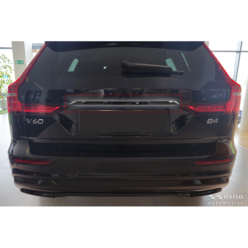 Avisa Zwart Chroom RVS Kofferbak Sierlijst  Volvo V60 II 2018-