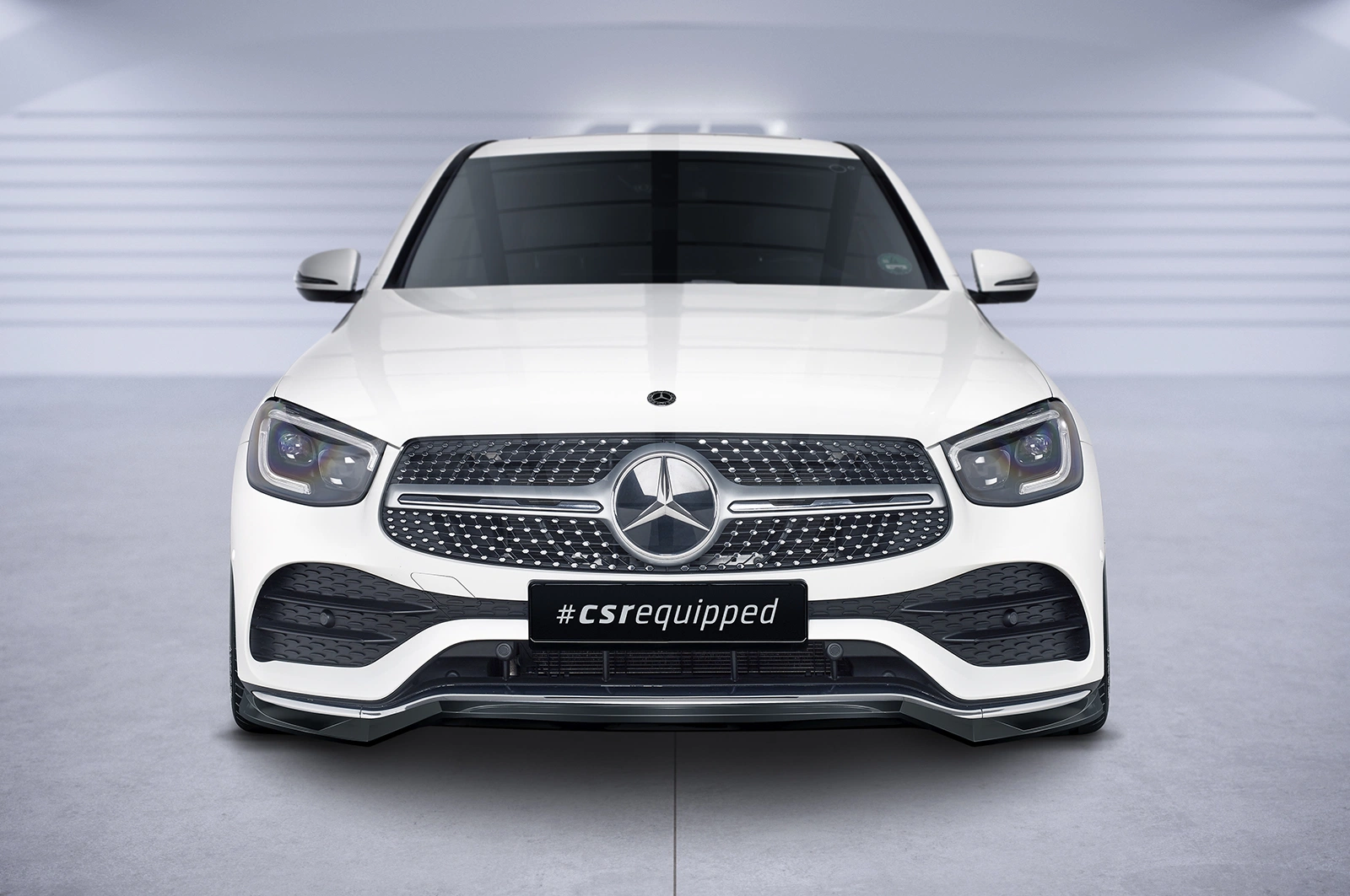 Voorspoiler Mercedes-Benz GLC (C253/X253) AMG-Line glans zwart
