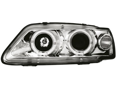 Faros Peugeot 306 93-97 Angel Eyes cromo