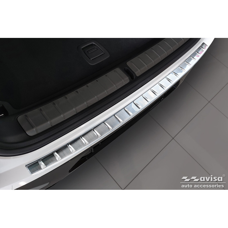 RVS Achterbumperprotector  BMW X4 G02 FL 2021- met M-Pakket 'Ribs'
