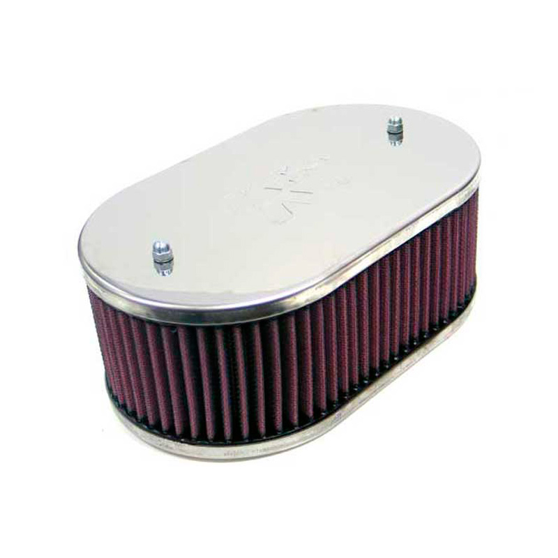 K&N carburateur luchtfilter ovaal groot  Weber 32/36 DGV/DGAV/DGMS, 38 DGAS/DGAR, Montagehoogte 65mm (56-9075)