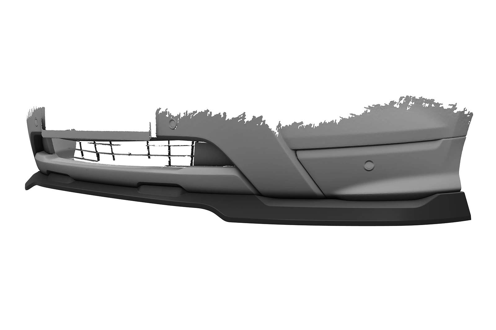 Voorspoiler Ford Ecosport MK2 ST-Line glans zwart