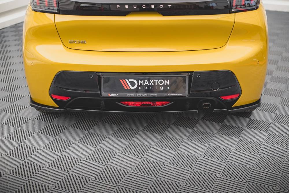 Diffuser Peugeot 208 Mk2 Maxton Glans Zwart