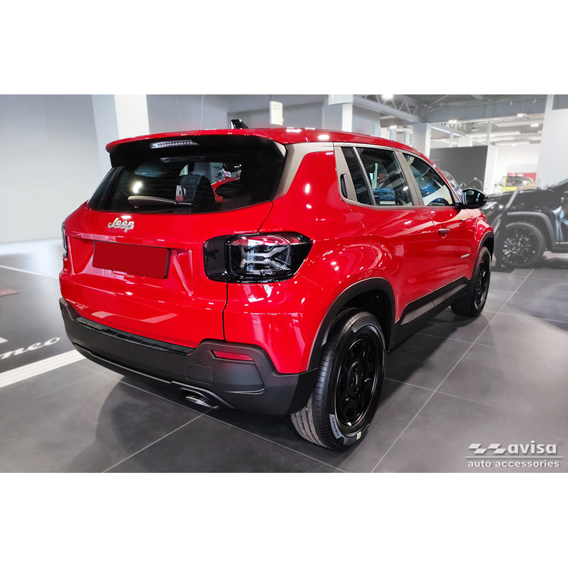 Echt 3D Carbon Achterbumperprotector  Jeep Avenger + e-Hybrid & EV 2023- 'Ribs'