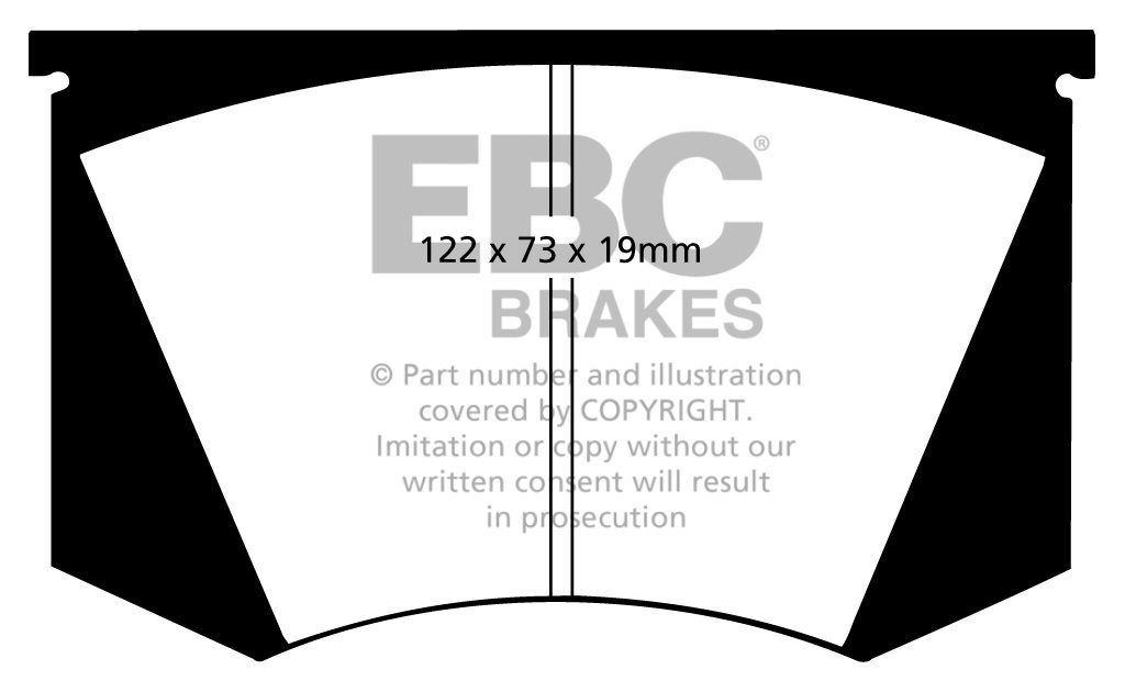 EBC Brakes ISO Fidia 5.7 68-74 Remblokken voorzijde