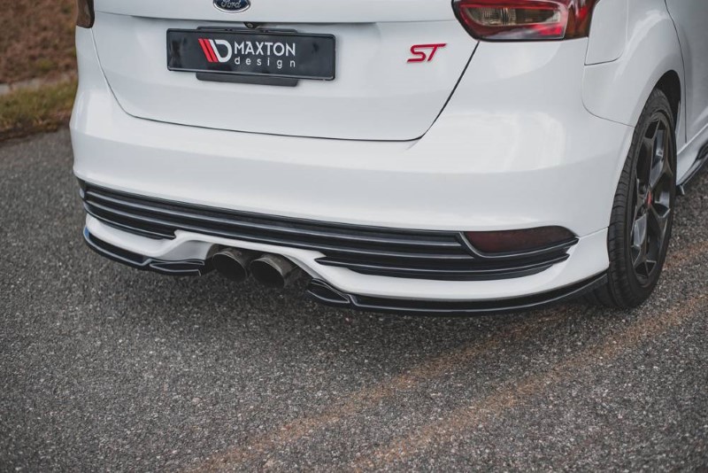 Achterzij Spoilers Ford Focus ST Mk3 FL V.2 Glanzend Zwart