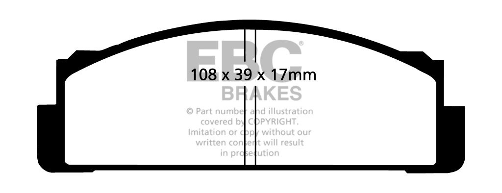 EBC Brakes FORD Mustang 2.3 Turbo 84-86 Remblokken voorzijde