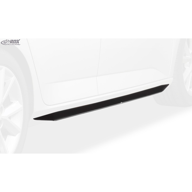 Sideskirts 'Slim'  Skoda Fabia III HB/Kombi (NJ) 2014- (ABS zwart glanzend)