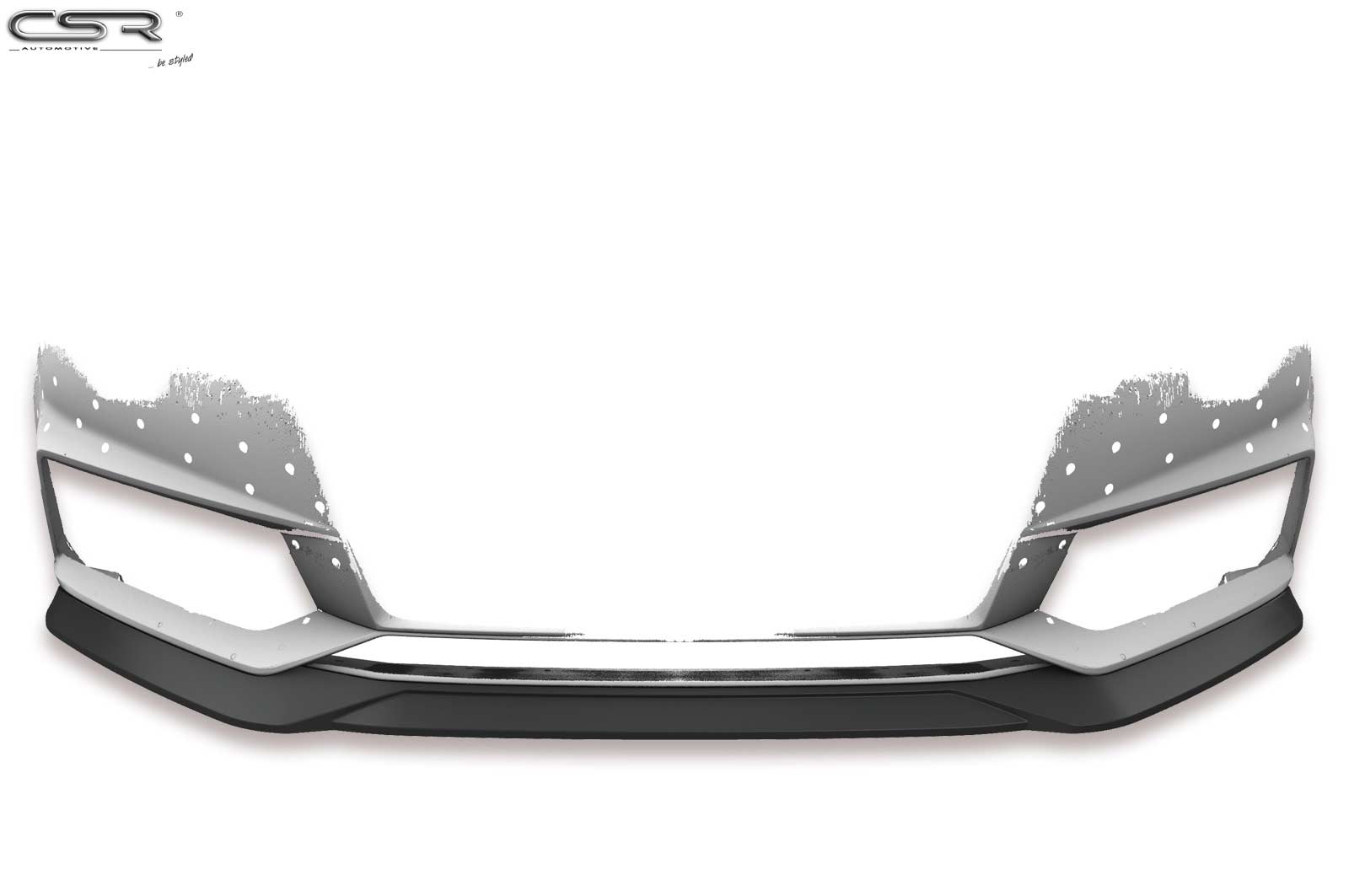 Voorspoiler Audi A4 B9 8W S-Line / S4 B9 8W Glans Zwart
