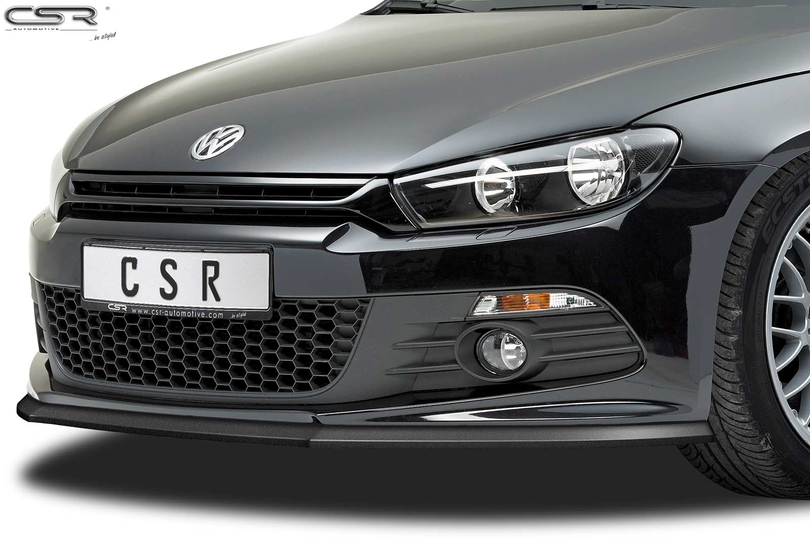 Voorspoiler Volkswagen Scirocco R-Line CSR Mat Zwart