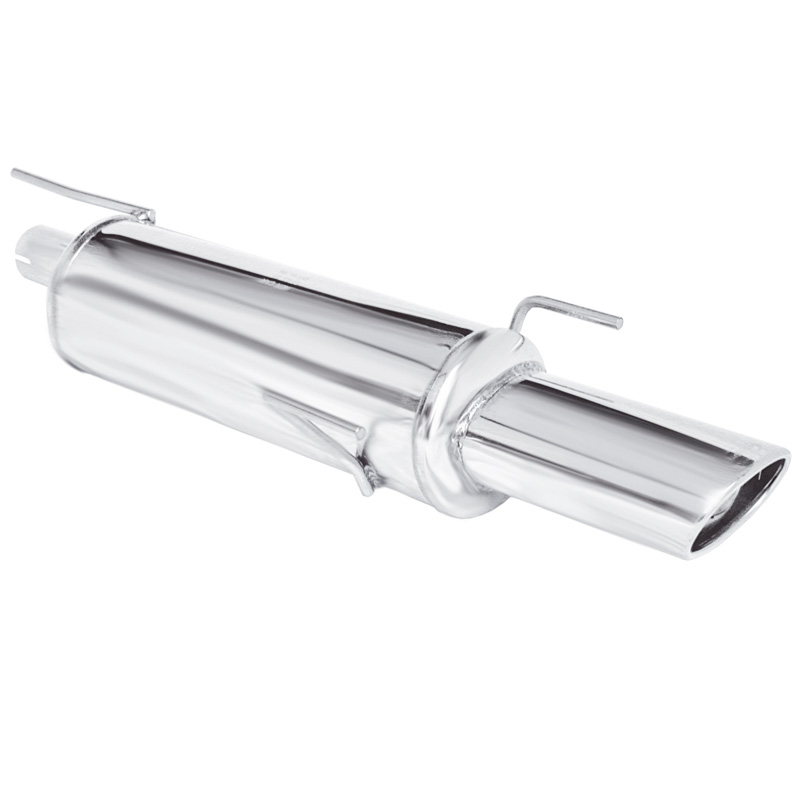 100% RVS Sportuitlaat  Opel Astra F 1.4 (60pk) 1996- 120x80mm (3 ophangpunten)