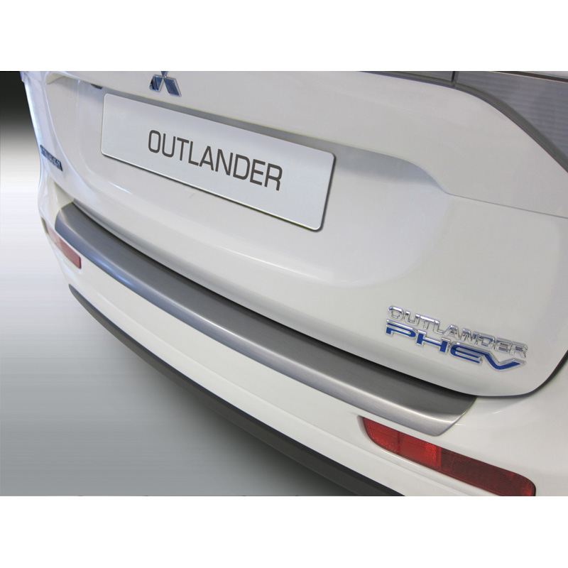 ABS Achterbumper beschermlijst  Mitsubishi Outlander 9/2012-9/2015 'Brushed Alu' Look